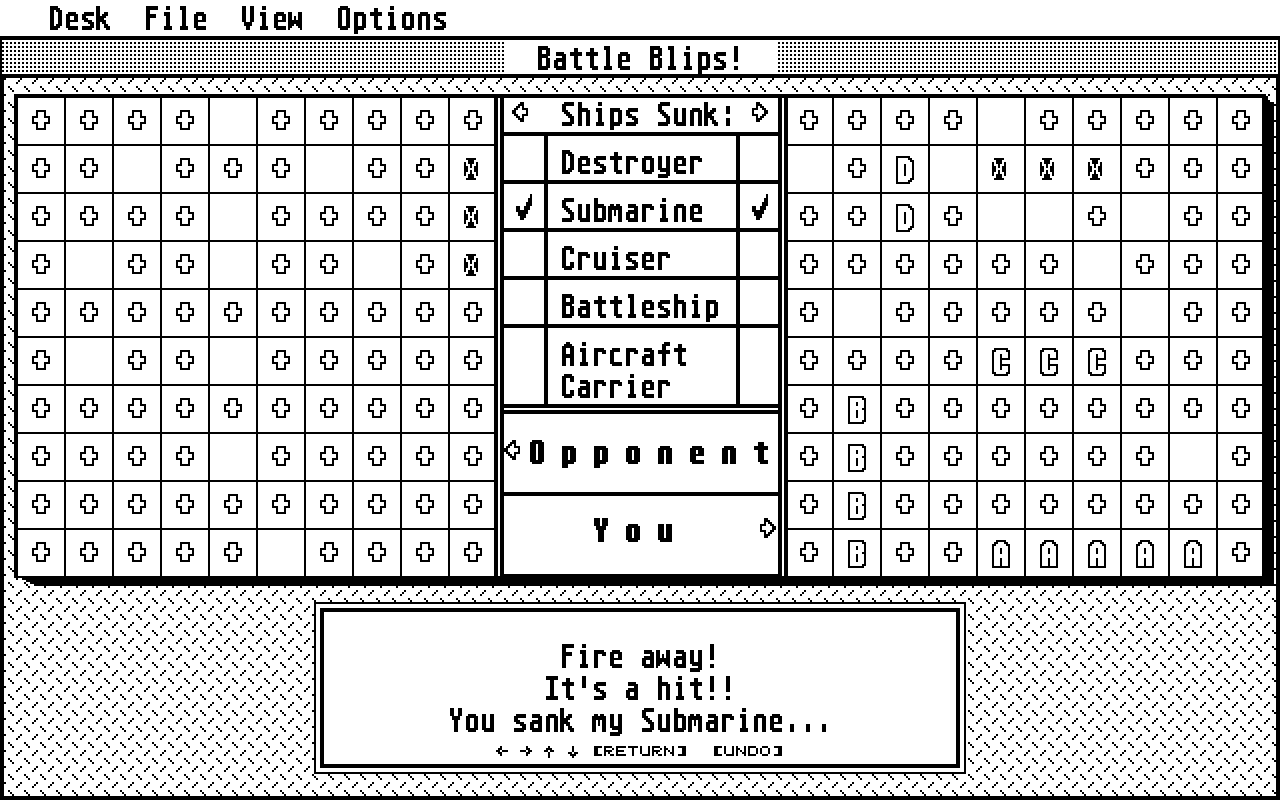 Battle Blips! atari screenshot
